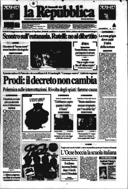 Il lunedì de La repubblica